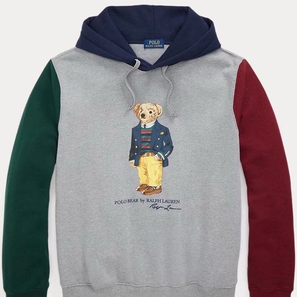 Polo Ralph Lauren Other - Polo by Ralph Lauren Men's Gray Bear Hoodie